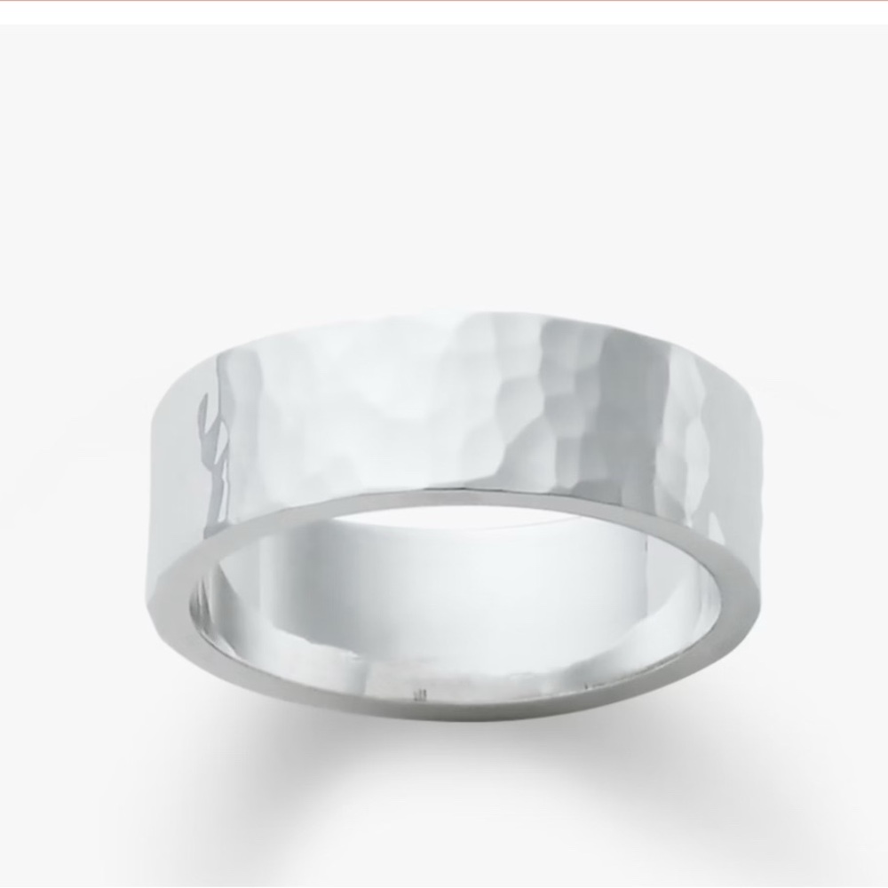 James Avery Silver Hammered Ring